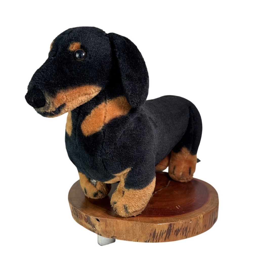 Melissa & Doug Dachshund Plush Stuffed Animal Black Tan Wiener‎ Dog ME 89